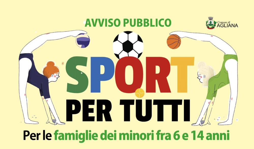 Comune di Agliana Avviso Pubblico Bonus Sport